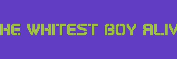 THE WHITEST BOY ALIVE Logo