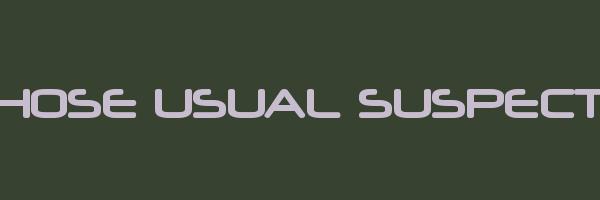 THOSE USUAL SUSPECTS Logo
