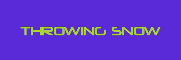 THROWING SNOW Logo