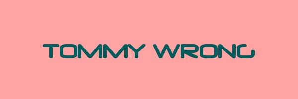 TOMMY WRONG Logo