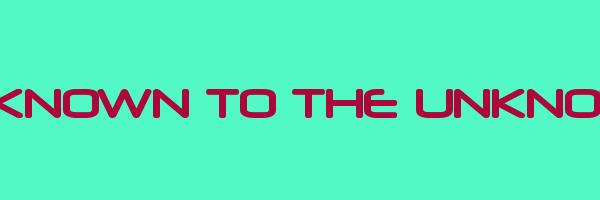 UNKNOWN TO THE UNKNOWN Logo