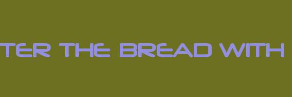 WE BUTTER THE BREAD WITH BUTTER Logo