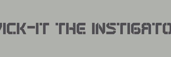 WICK-IT THE INSTIGATOR Logo